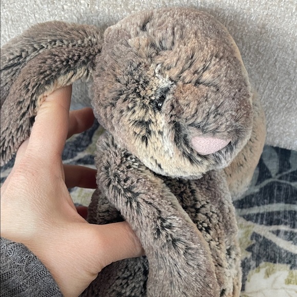 JellyCat Plush Brown Bunny Stuffed Animal - Soft Long Ears - Picture 9 of 13